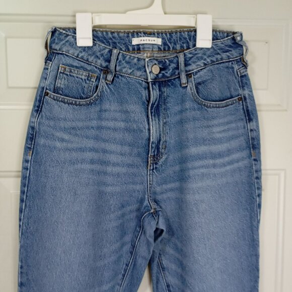 Pacsun Mom Jeans Size 27 Classic Fit Womens Medium Wash High-Waisted - Picture 4 of 12